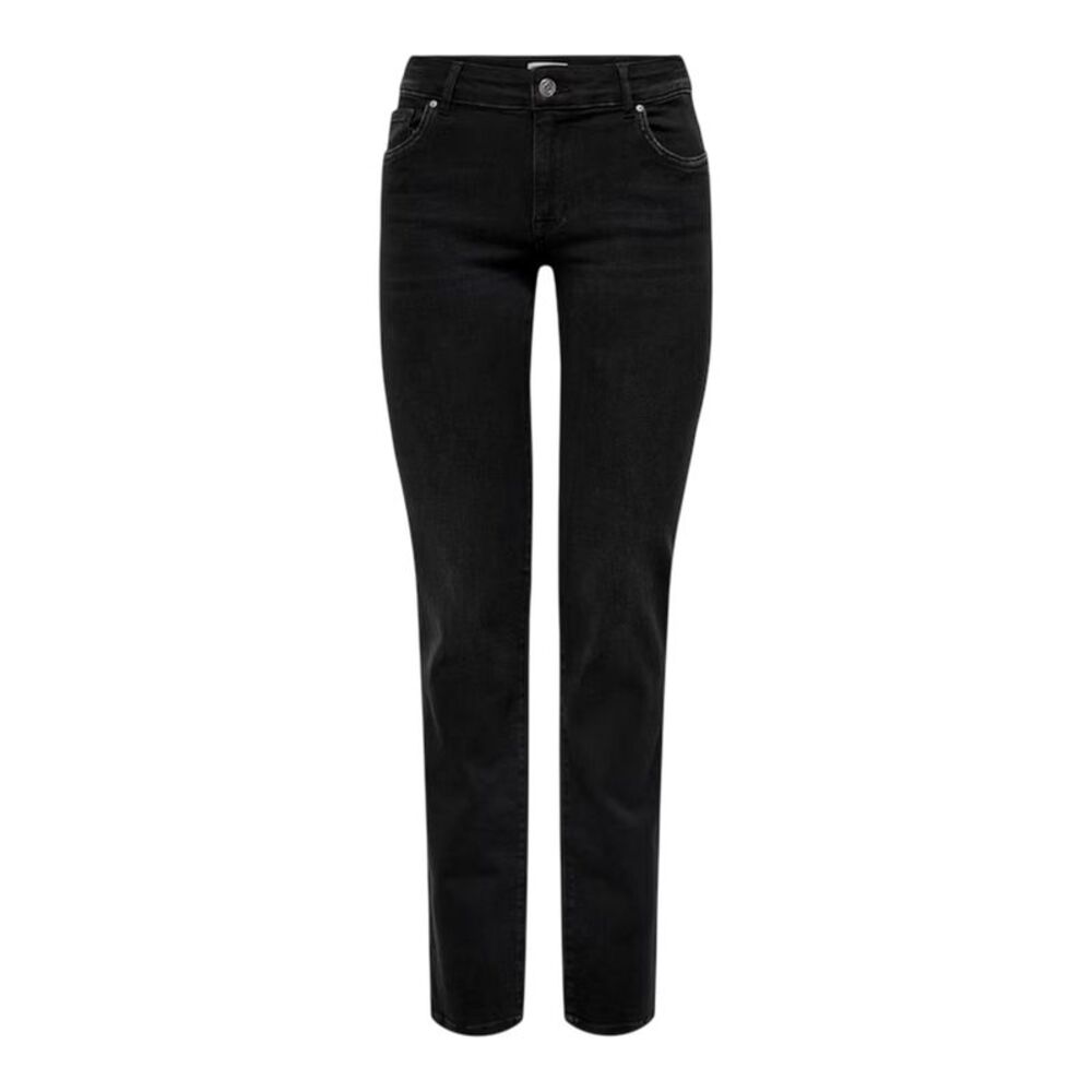 Only Womens/Ladies Denim Straight Leg Jeans / Washed Black